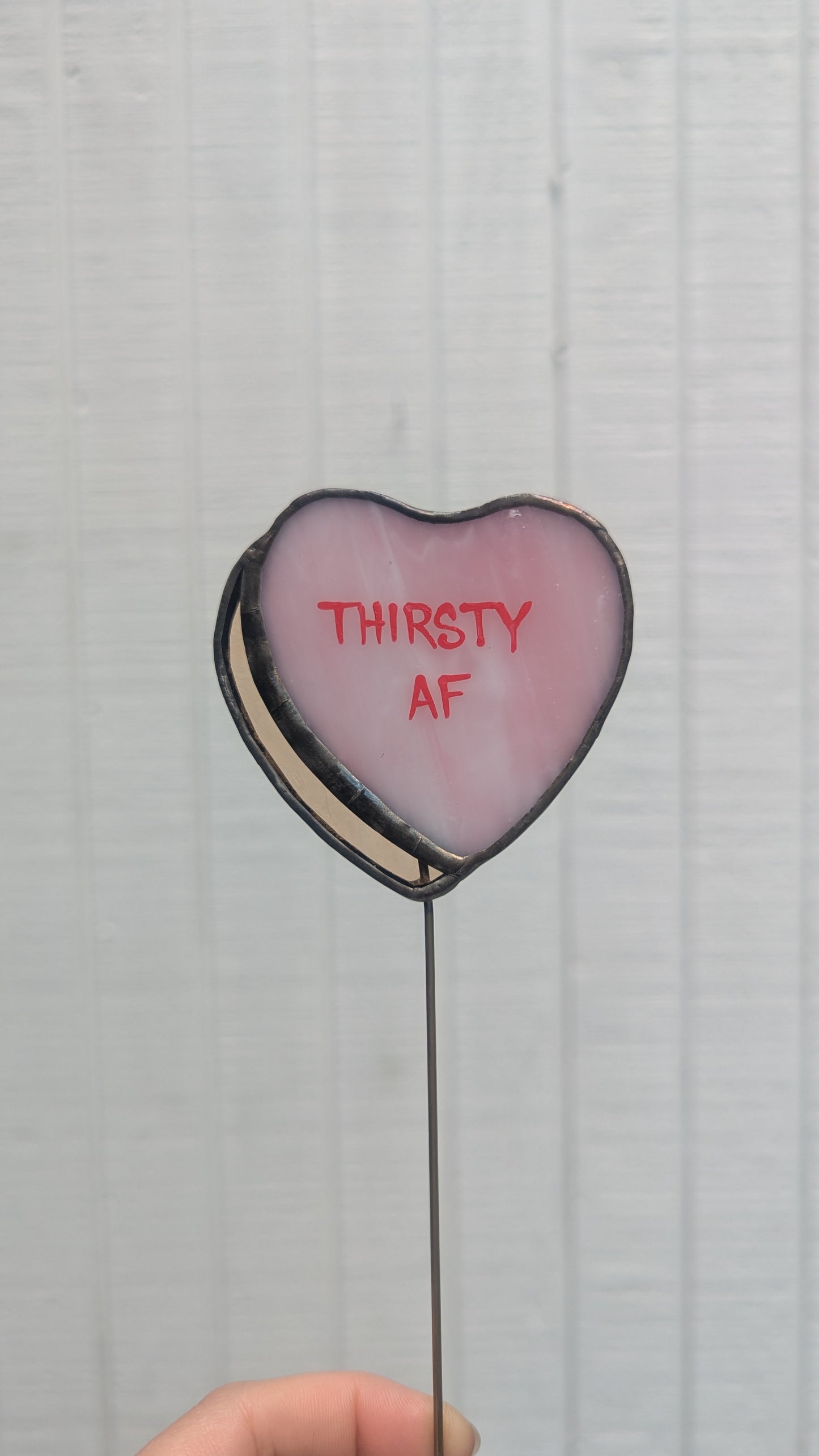 Conversation Heart Plant Stakes