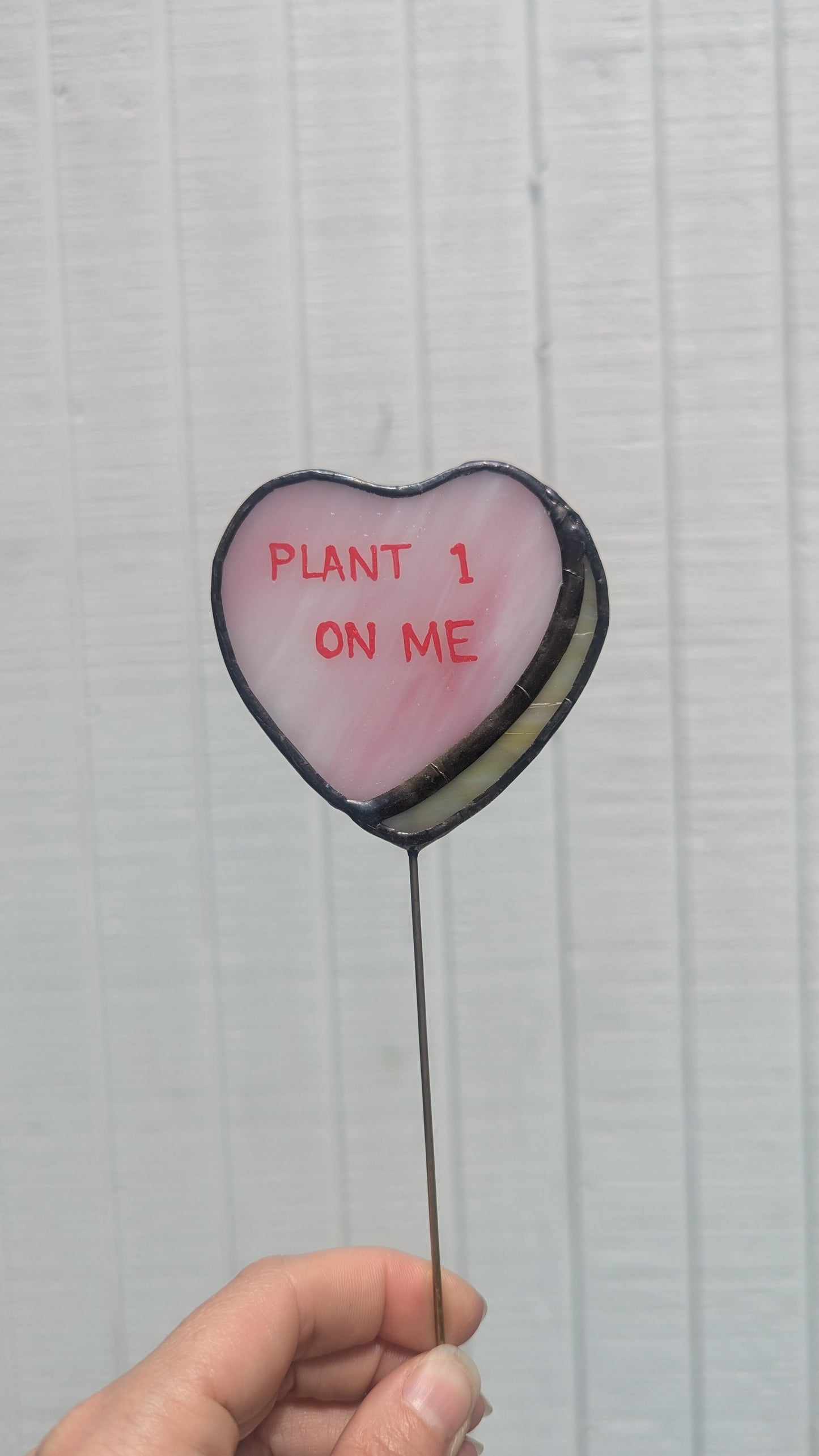 Conversation Heart Plant Stakes