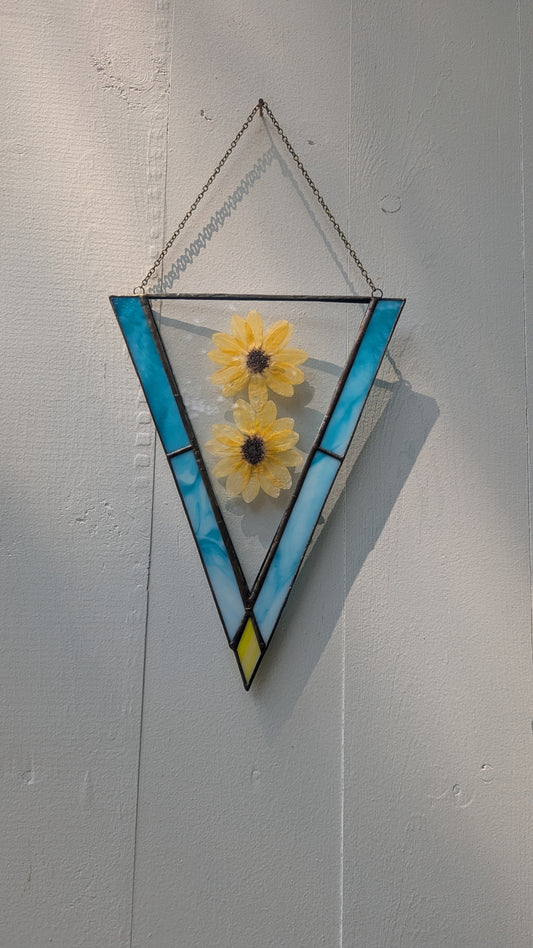 Pressed Yellow Flower Piece