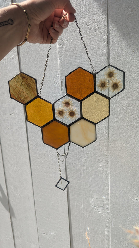 Pressed Flower Honeycomb