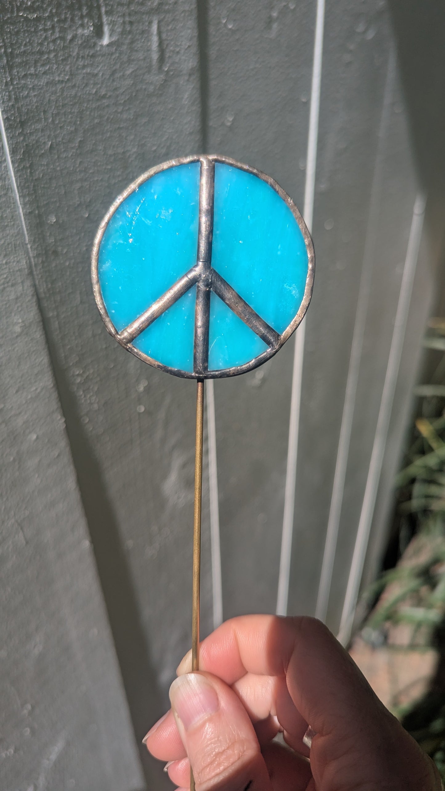 Peace Sign Plant Stakes