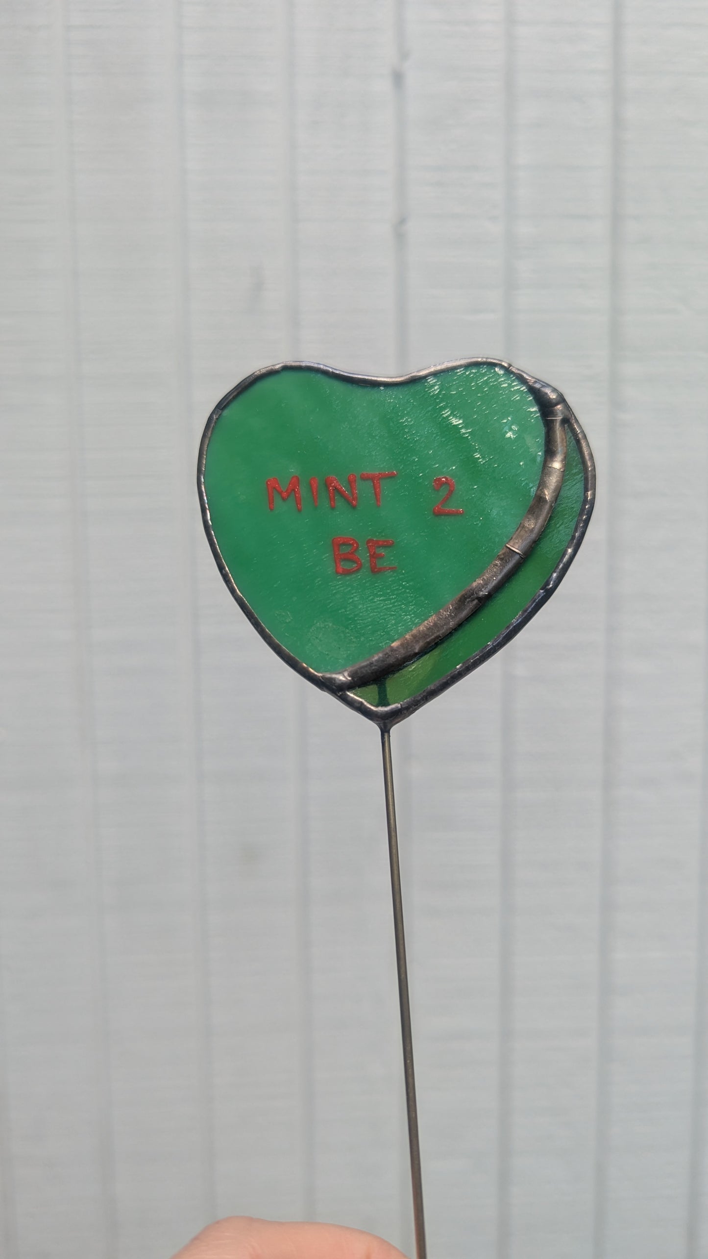 Conversation Heart Plant Stakes