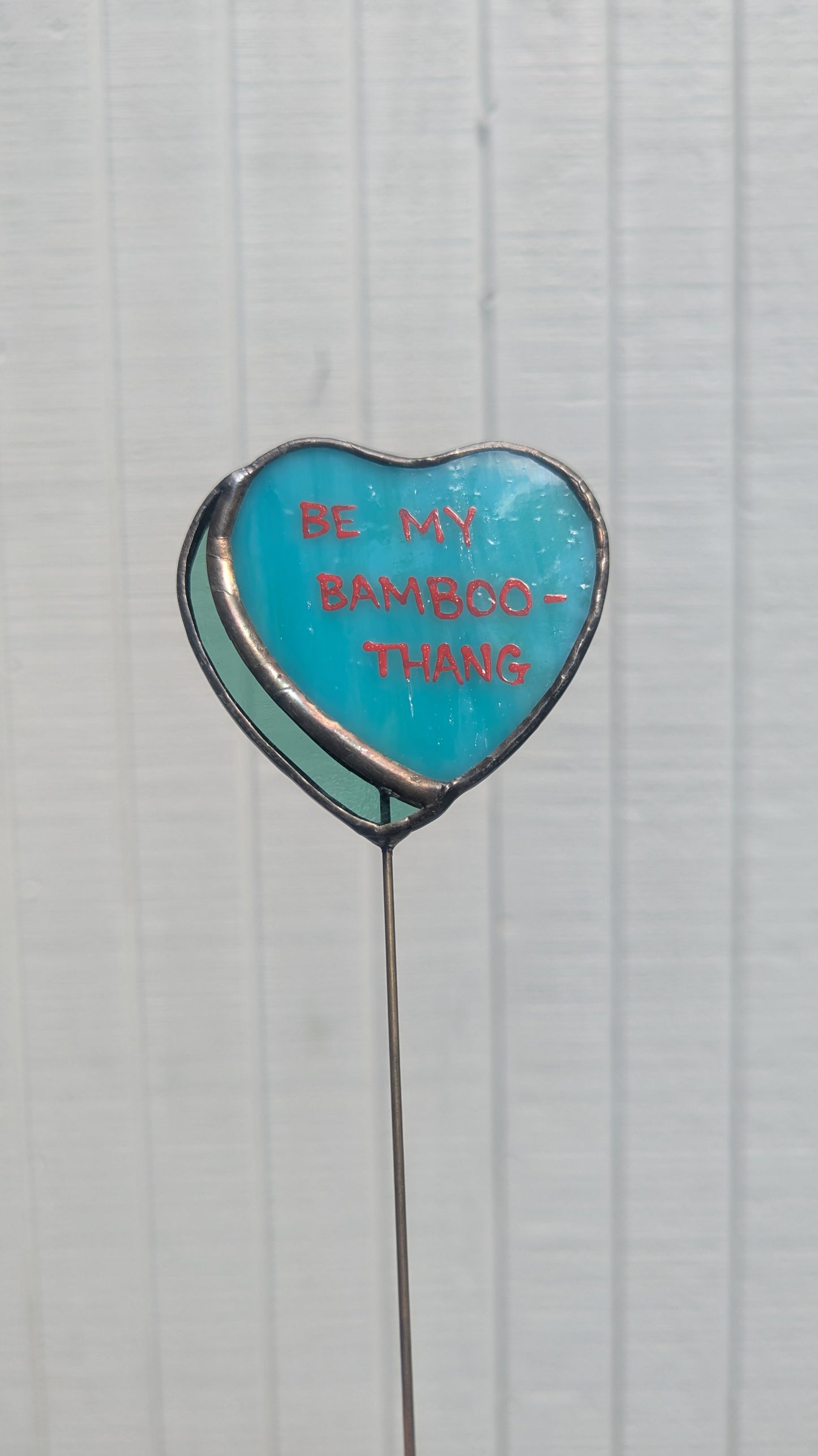 Conversation Heart Plant Stakes