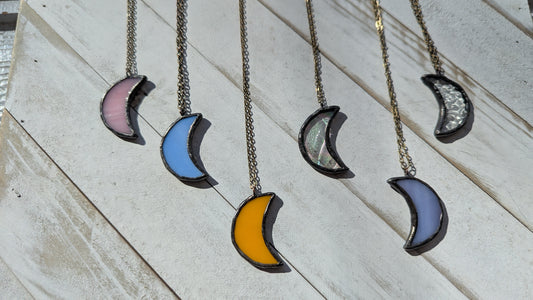 Small Moon Necklaces