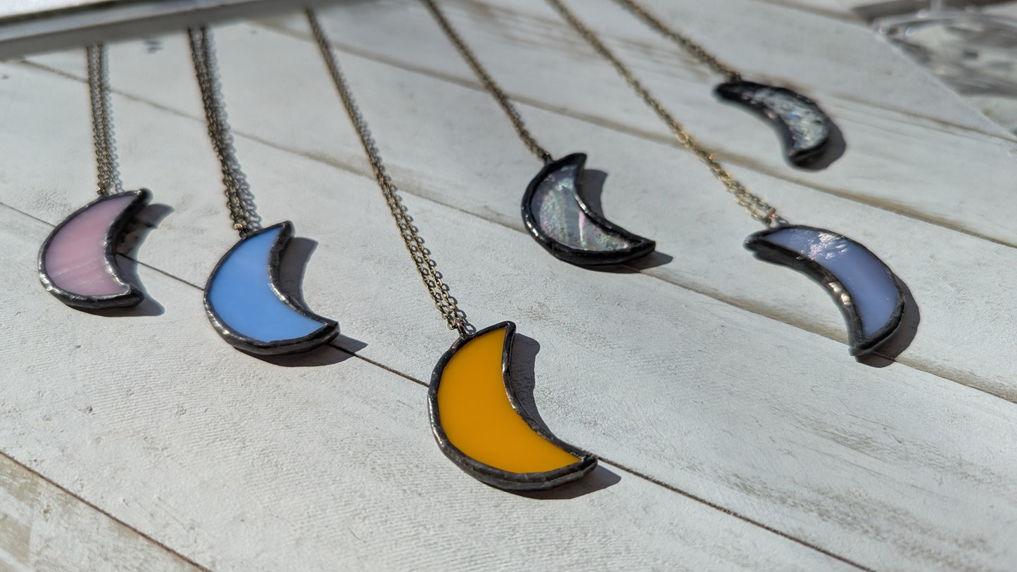 Small Moon Necklaces