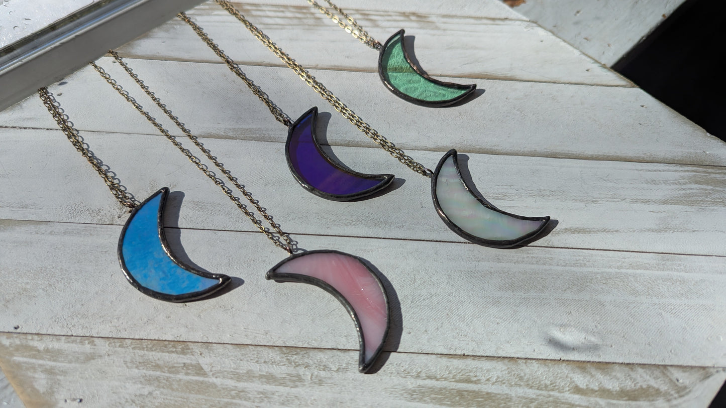 Large Moon Necklaces