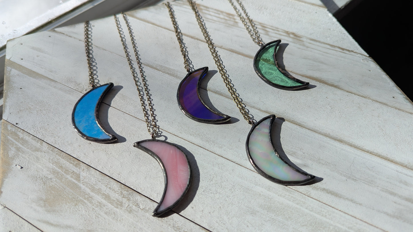 Large Moon Necklaces