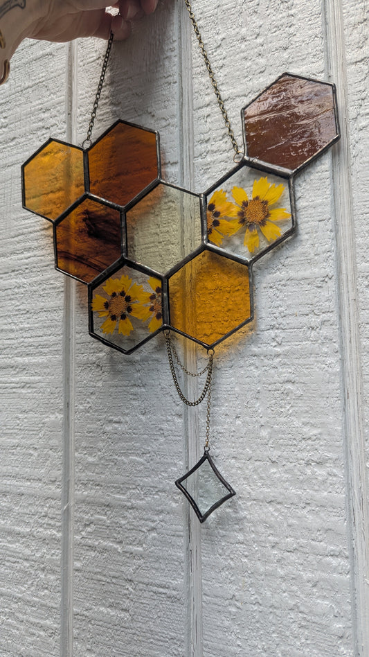 Pressed Flower Honeycomb