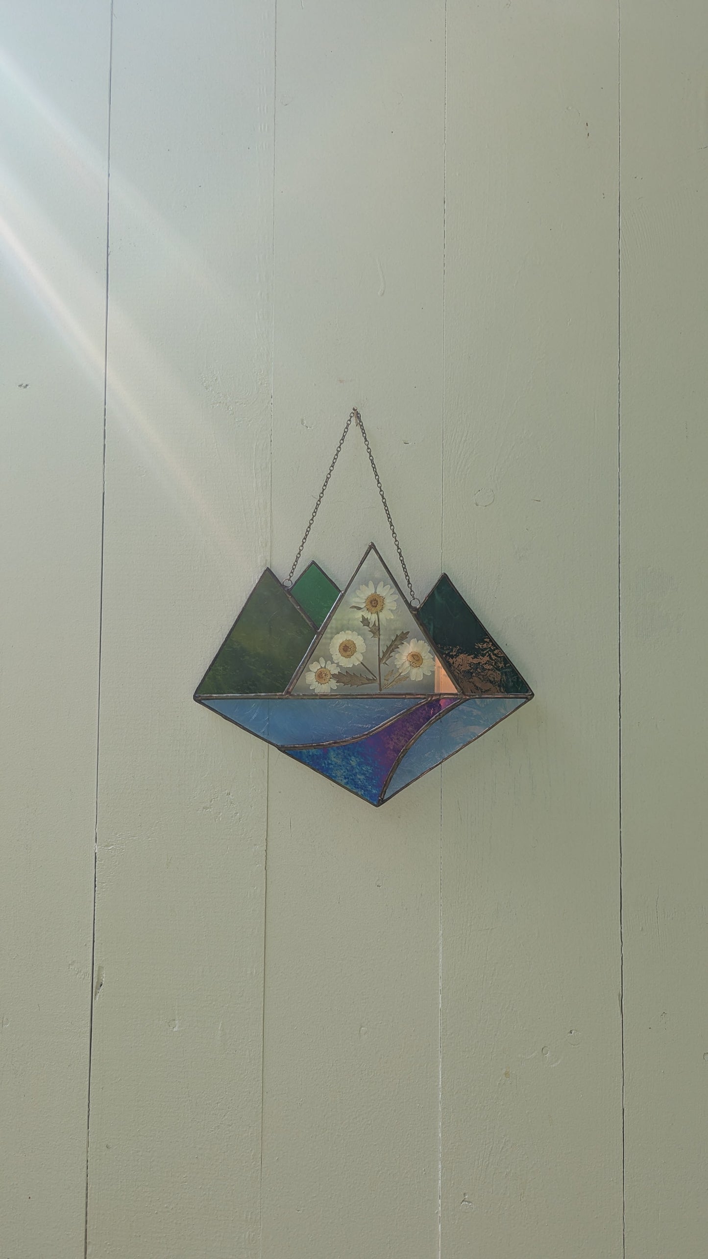 Pressed Flower Mountain Piece